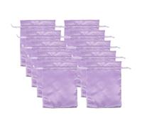 BIUDECO 10 pièces Lot Rangement pour Perruques Satin Léger avec Cordon de Serrage Protecteur Portable pour Extensions et Postiches Organisateur Pratique pour Voyage et Usage Quotidien