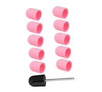 BIUDECO 10 pièces Manicure Nail Caps Nail Polisher Grinding Heads For Electric Files Portable And Skin-safe Art Accessories