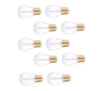 BIUDECO 10 pièces Mini DIY Lip Gloss Tubes Bulb Shape Transparent Cosmetic Containers Rechargeable Flacon For