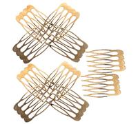 BIUDECO 10 Pièces Peigne à Cheveux Doré de Petites Pinces Latérales pour Mariage Accessoires de Coiffure Élégants et Décoratifs pour Chignons et Tenues