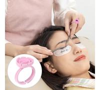 BIUDECO 100 pièces Anneaux Porte-colle pour Extensions de Cils Professionnels Coupelles de Maquillage Légères et Portables pour Outil de Maquillage des Cils
