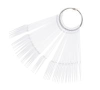 BIUDECO 100 pièces Nuancier Ongles Présentoir Vernis à Ongles Éventail Transparent Résistant pour Salon et DIY Manucure