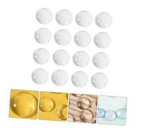 BIUDECO 100 pièces Perles Verre Transparentes pour Affichage Couleur Vernis Ongles Support Nuancier Réutilisable pour Salon Manucure et Pratique Nail Art