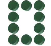 BIUDECO 10pcs Blocs de Fleurs Ronds Verts en Argile à Fleurs, Absorption d'eau, Boue de Fleur, Accessoire Floral pour Arrangements Floraux et Matériaux de Composition