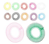 BIUDECO 12 Pièces Bandeaux pour Cheveux Peigne Circulaire Flexible en Propylène, Confortables et Adaptés à Différentes Circonférences, Accessoires Coiffure pour Bain et Couleur Aléatoire