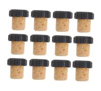 BIUDECO 12 Pièces Bouchons Liège T Shape pour Bouteilles de Vin Conservation pour Vins Rouges et Fruits Optimale des