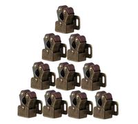 BIUDECO 12 pièces Loquets Double Billes Acier pour Portes Armoire Loquets Métalliques Robustes pour Placards et Meubles Quincaillerie Intérieure Silencieuse avec Ressort Absorbant les