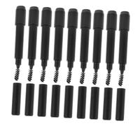 BIUDECO 12 Pièces Metal Eyebrow Pencil Extender With Dualhead Holder And Soft Brow Brush Portable Stainless Steel Lengthener For Precise Natural Makeup And Travel Use