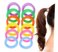 BIUDECO 120 pièces Bracelets Silicone Colorés et Élastiques Accessoires Fluorescents et Lumineux pour Fêtes Années et Événements Garçon Fille Bandes Cheveux Polyvalentes