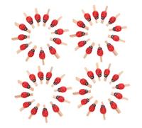 BIUDECO 150 Pièces Mini Clips Photo Coccinelle Pince Artisanale Décorative pour Mémos Photos et Cartes Prise Solide et Légère pour Projets DIY et Décoration