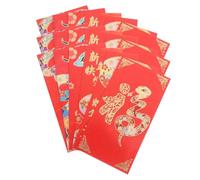 BIUDECO 18 Pcs Enveloppes Rouges Année Du Serpent Grandes Pochettes Chinoises pour Du Nouvel An Design Festif pour Célébrations Printemps