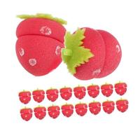 BIUDECO 18 Pcs Soft Sponge Hair Rollers For Overnight Use Heatless Strawberry Curlers Protecting Hair From Damage Adjustable Curling Tool For Effortless Styling