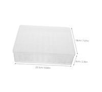 BIUDECO 2 Ensembles Boîte de Rangement Transparent à Compartiments pour Bijoux et Nail de Organiseurs Plastique avec Couvercle et Stickers Boîte de Stockage Multi Usage pour Perles et