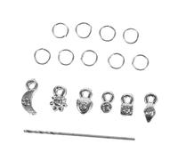 BIUDECO 2 ensembles Charms Ongles Argentés pour Manucure Accessoires Nail Art DIY Multifonctions pour Décoration Ongles Téléphone Carnet pour Débutants et Professionnels