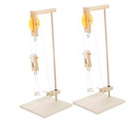 BIUDECO 2 Ensembles Kit Apprentissage Sciences Pulley Block Set Modèle de Poulie pour Expérience Physique Outil Éducatif Scientifique pour Élèves de Primaire