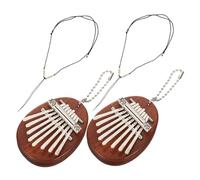 BIUDECO 2 ensembles Mini Kalimba Notes Portable Bois de Piano à Pouce pour Débutants et Amateurs de Musique Instrument Compact Au pour Apprentissage et Loisirs