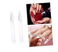 BIUDECO 2 ensembles Nuancier Vernis Ongles Transparent Fan Forme Set avec Anneau Rond Présentoir Faux Ongles pour Pratique Manucure et Affichage Couleur Nail Art