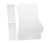 BIUDECO 2 Ensembles Organisateur de Perles et Transparent Boîte de Rangement Multi Compartiments pour Bijoux DIY Protection Longue Durée Portable et Élégant pour Bureau et Voyage Lot