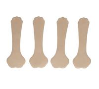 BIUDECO 2 Paires de Semelles en Gel pour Talons Hauts en Velours Beige, Coussinets Antidérapants Confortables Massage des Pieds, pour Soulager la Fatigue des Muscles des Jambes