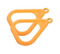 BIUDECO 2 pièces Anneaux de Gymnastique Triangulaires Robustes PP et Faciles à Installer pour Entraînement Fitness Extérieur et Exercices Suspendus