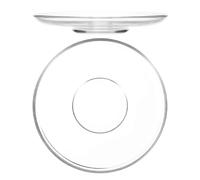 BIUDECO 2 pièces Assiettes Transparentes Verre Rondes pour Café et Thé Petites Coupelles Multi-usages pour Snacks et Desserts Design Stable et Élégant Réutilisable