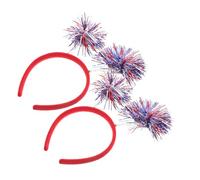 BIUDECO 2 pièces Bandeau de Fête Independence Day Léger Confortable Décoration Patriotique pour Parade et Cosplay