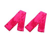 BIUDECO 2 Pièces Bandeau Satin pour Perruques Femme Large Bordure Antidérapant Foulard Cheveux Accessoire Mode