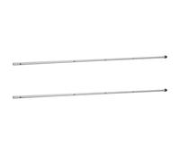 BIUDECO 2 Pièces Barres de Remplacement Foot Tiges Acier Renforcé avec Embout Accessoires pour Table de Football de Bureau Adaptées pour Jeux Famille et Réunions