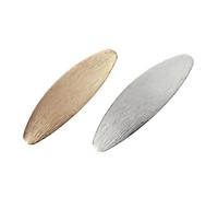 BIUDECO 2 pièces Barrettes à Cheveux Ovales Longues Accessoires Élégants avec Ressort Clips Légers Doré et Argenté Tenue Confortable sans Tiraillement pour Fille et Femme