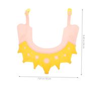 BIUDECO 2 pièces Bonnet Garçon Fille Silicone Ajustable Protection Yeux Oreilles Bain Garçon Fille Visor Rose Jaune