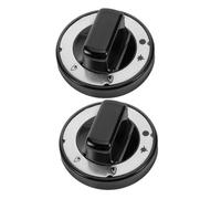 BIUDECO 2 pièces Boutons de Commande pour Cuisinière à Gaz Rouge Résistants Chaleur Compatibles avec Plaques de Cuisson et Grils Professionnels