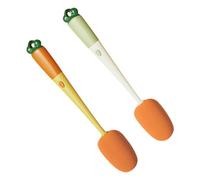BIUDECO 2 pièces Brosse de Nettoyage pour Bouteilles Longue Brosse Multifonction Lot de Nettoyant Goupillon pour Gourde Verre et Carafe Les Taches Difficiles