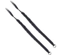 BIUDECO 2 pièces Extension Queue de Cheval Tressée Aspect Naturel Matériau Jacque Cheveux Synthétiques Durables pour Femmes Accessoires Coiffure Cosplay et Fêtes