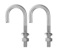 BIUDECO 2 pièces Lot de Boulons Ancrage Inox avec Écrous et Rondelles Boulons pour Fixation Béton Supports Muraux et Structures Ciment Goujons Ancrage Polyvalents pour Construction et