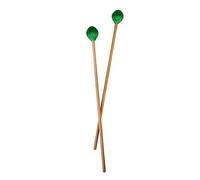 BIUDECO 2 Pièces Maillets Marimba pour Xylophone Baguettes Percussion Durables avec Tête Verte pour Musiciens Débutants et Intermédiaires