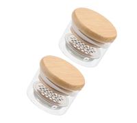 BIUDECO 2 pièces Nail Dish With Lid Glass Nail Art Cup Manicure Tool For Professional And Personal Use With Stainless Steel Mesh Separator