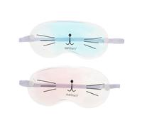 BIUDECO 2 pièces Oculaire Rafraîchissant Ice Compress Yeux Gel Réutilisables pour Sommeil Apaisant et Fatigue Confort avec Bande Élastique pour Détente et Nuit Paisible