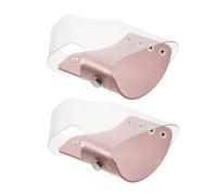 BIUDECO 2 pièces Palette de Maquillage avec de Protection Rose Plateau Mélangeur Réutilisable Antitache pour Fond de Teint et Ombres à Paupières Outil Ergonomique pour Artistes