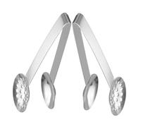 BIUDECO 2 pièces Pinces Acier Inoxydable Multifonctions pour Sucre Glaçons Sachets de Thé et Citron Compactes et Résistantes pour Buffet et Cuisine Quotidienne
