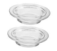 BIUDECO 2 Pièces Plateau Rond pour Bougies Bol Chaleur pour Fondants de Cire