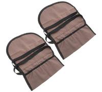 BIUDECO 2 pièces Pochette Rangement Outils Multi-Usage Toile Épaisse Organisateur Pratique pour Artisans et Bricoleurs Pochette Enroulable pour Burins Clés Accessoires de Sculpture et