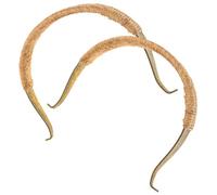 BIUDECO 2 pièces Poignée de Théière Vintage de Hêtre Résistance Chaleur Poignée Rétro pour Bouilloire avec Corde Tressée Lot de Facile à Installer