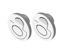 BIUDECO 2 pièces Poignée Encastrée Acier Inoxydable Tirage Trappe Poignée Flush pour Panneau Pont Bateau Capot Pont et Serrure de Trappe Adaptée pour Bateaux Camping-Cars et Caravanes