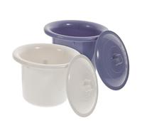 BIUDECO 2 pièces Pot de Chambre pour Garçon Fille Léger et Compact avec Couvercle Anti-odeur Urinoir Portable Unisexe Pratique pour Voyages et Usage Domestique Résistant Couleur Aléatoire