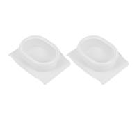 BIUDECO 2 pièces Protecteur Main Mandoline Support de Sécurité Alimentaire Multifonction Protège-doigts Compact pour Trancheuse Oignon et Légumes Blanc