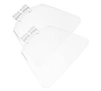 BIUDECO 2 pièces Protection Oculaire Transparente pour Meuleuse Établi Film Plastique Léger Anti-éclats Accessoires pour Outils Protège-Banc Angle pour Sécurité et Remplacement