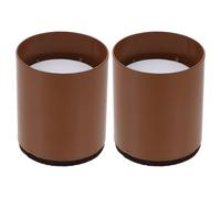 BIUDECO 2 pièces Rehausseurs Meubles pour Chaise et Bureau Patins Anti-dérapants et Pare-Sol Feutre Résistant à l’Usure Stables et Silencieux Marron