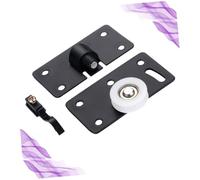 BIUDECO 2 pièces Roulettes de Porte Coulissante pour Meubles Guide Rail pour Placard et Armoire Lot Lisse