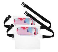 BIUDECO 2 Pièces Sacoche Étanche Téléphone avec Ceinture de Réglable Pochette Flottante Protection Eau pour Natation et Course Accessoire Pratique et