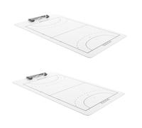 BIUDECO 2 pièces Tableau de Handball Effaçable Lot de Planification Stratégique pour Entraîneurs et Joueurs Accessoire Sportif Pratique et Portable